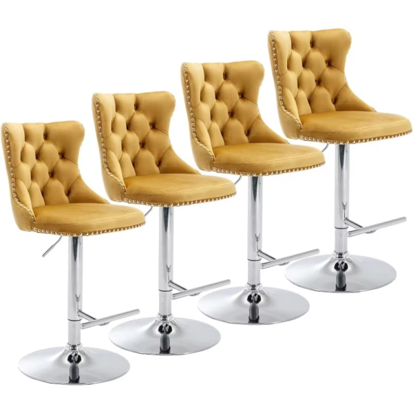 Swivel Bar Stools Set of 4